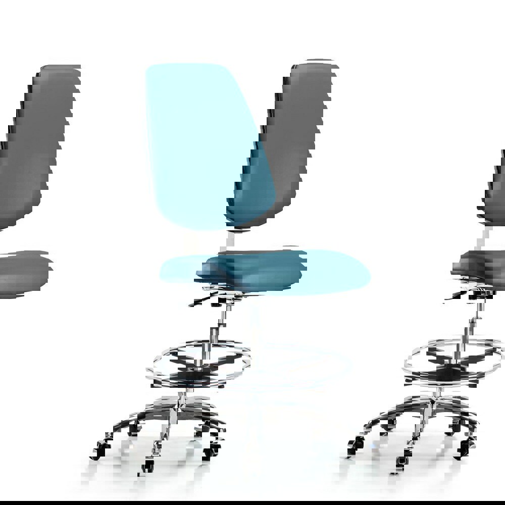 Task Chair: Vinyl, Marine Blue